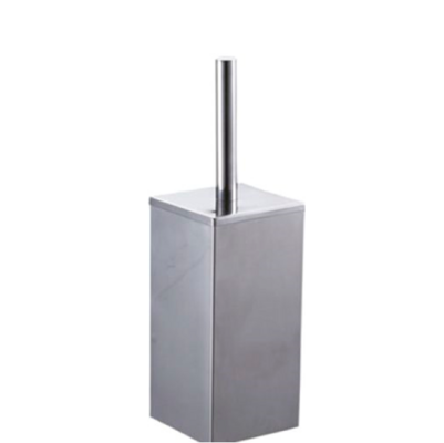 Brushed stainless steel square toilet brush